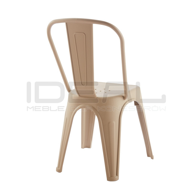 Krzesło TOWER PARIS PP do salonu i ogrodu | lekkie, sztaplowane, UV