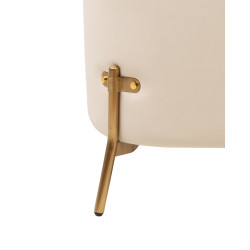 Fotel VENICE beżowy Pepitka biało brązowa | IdealMeble