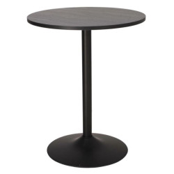 Okrągły stół 60 cm na jednej nodze Tulp czarny | IdealMeble