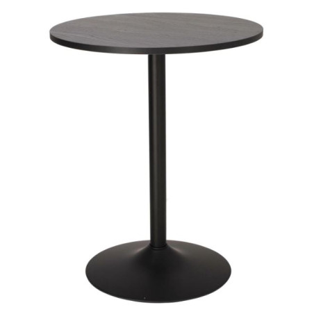 Okrągły stół 60 cm na jednej nodze Tulp czarny | IdealMeble