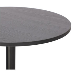 Okrągły stół 60 cm na jednej nodze Tulp czarny | IdealMeble