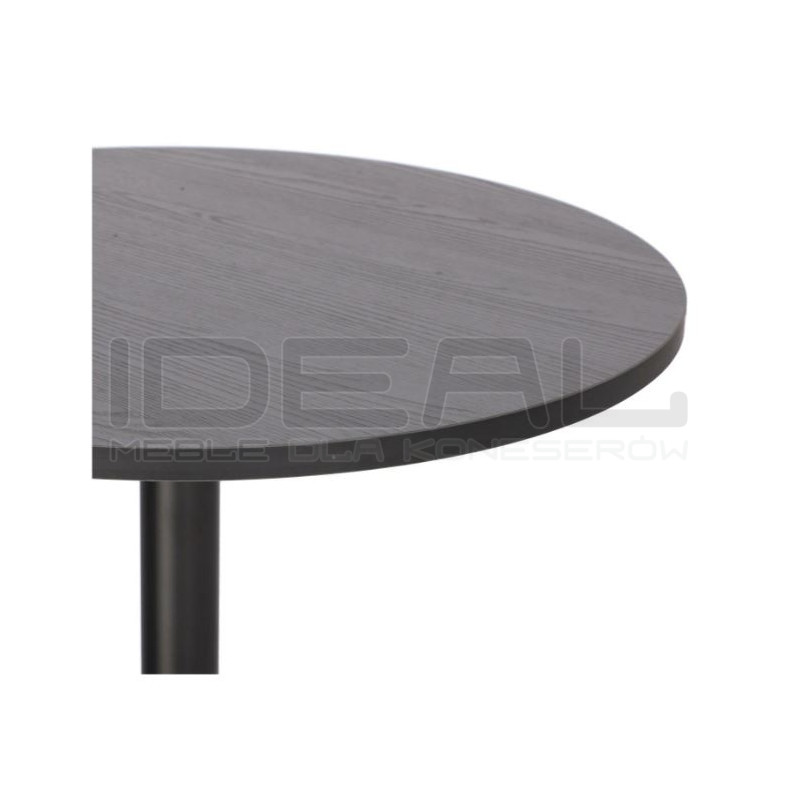 Okrągły stół 60 cm na jednej nodze Tulp czarny | IdealMeble