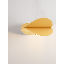 Lampa wisząca Mariposa – lniany klosz w kształcie skrzydeł, boho