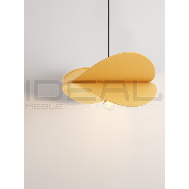 Lampa wisząca Mariposa – lniany klosz w kształcie skrzydeł, boho