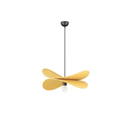 Lampa wisząca Mariposa – lniany klosz w kształcie skrzydeł, boho