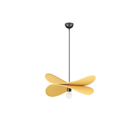 Lampa wisząca Mariposa – lniany klosz w kształcie skrzydeł, boho