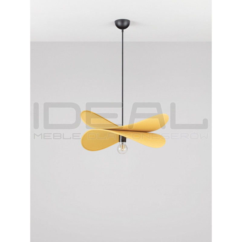 Lampa wisząca Mariposa – lniany klosz w kształcie skrzydeł, boho