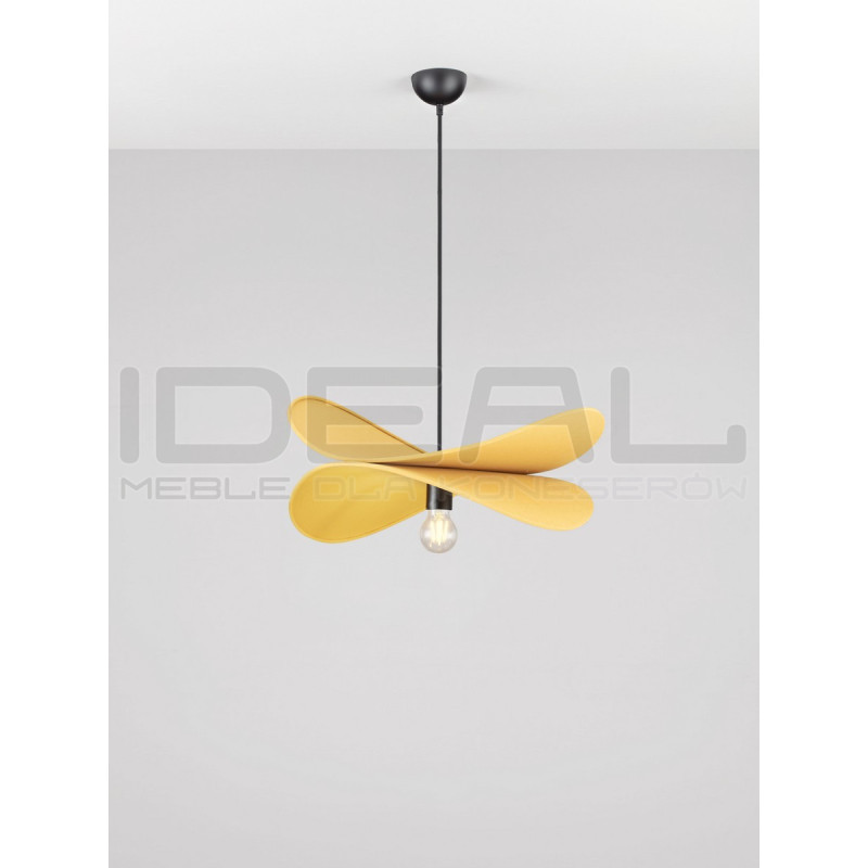 Lampa wisząca Mariposa – lniany klosz w kształcie skrzydeł, boho