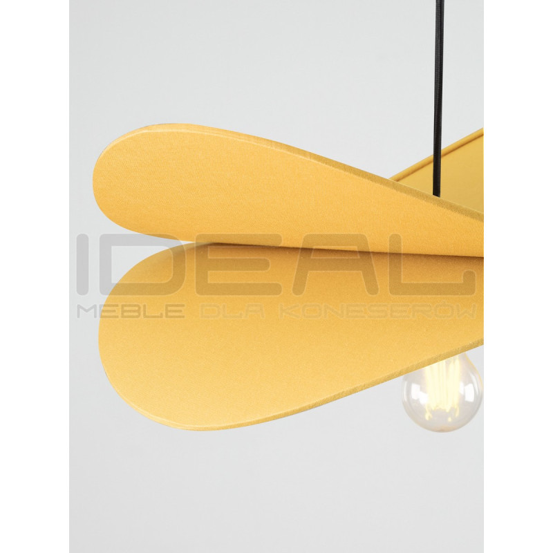 Lampa wisząca Mariposa – lniany klosz w kształcie skrzydeł, boho