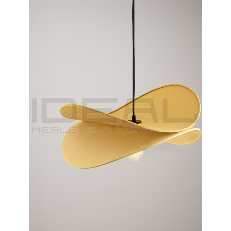 Lampa wisząca Mariposa – lniany klosz w kształcie skrzydeł, boho