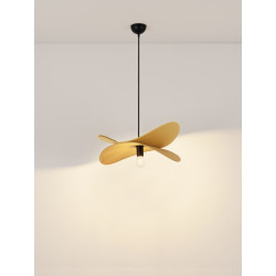 Lampa wisząca Mariposa – lniany klosz w kształcie skrzydeł, boho