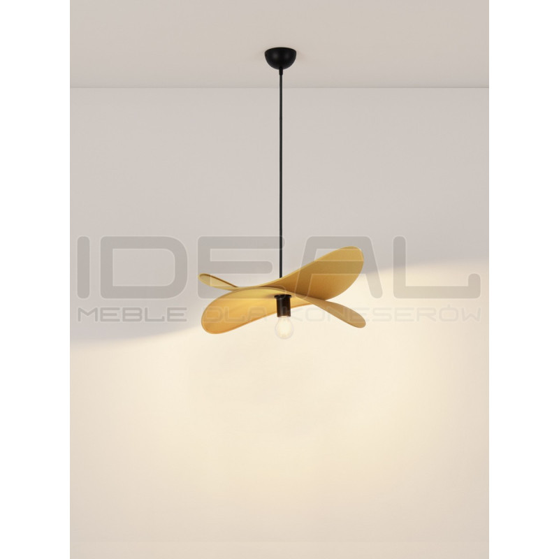 Lampa wisząca Mariposa – lniany klosz w kształcie skrzydeł, boho