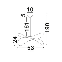 Lampa wisząca Mariposa – lniany klosz w kształcie skrzydeł, boho