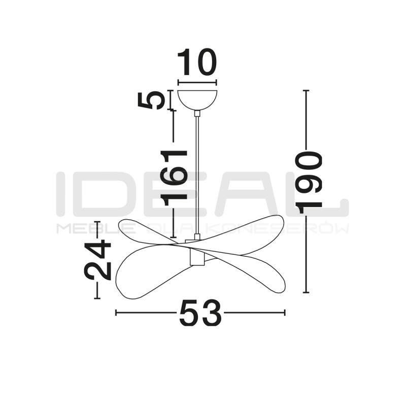 Lampa wisząca Mariposa – lniany klosz w kształcie skrzydeł, boho