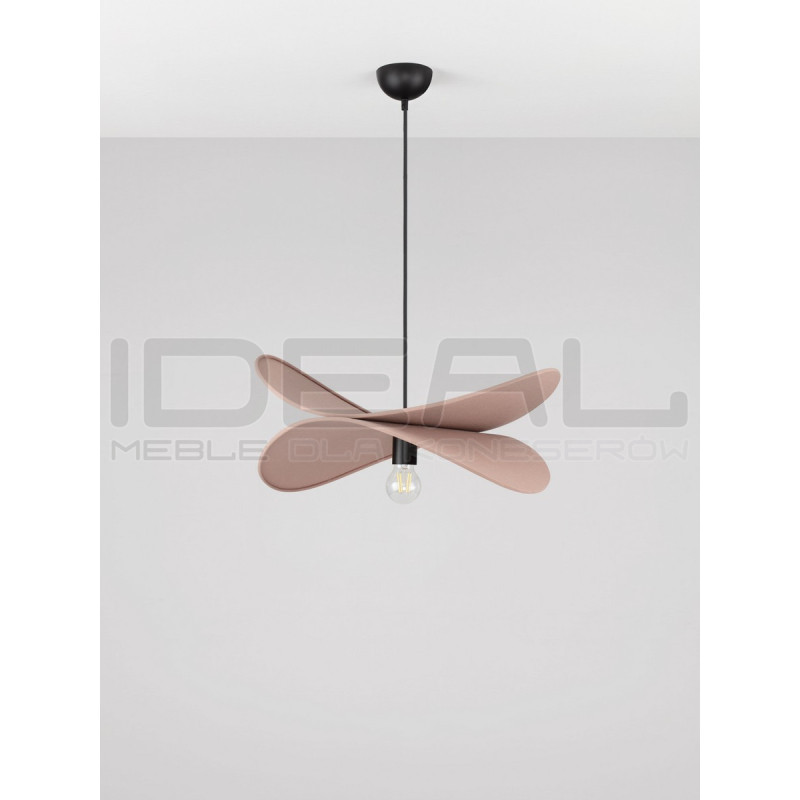 Lampa wisząca Mariposa – lniany klosz w kształcie skrzydeł, boho