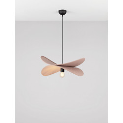 Lampa wisząca Mariposa – lniany klosz w kształcie skrzydeł, boho