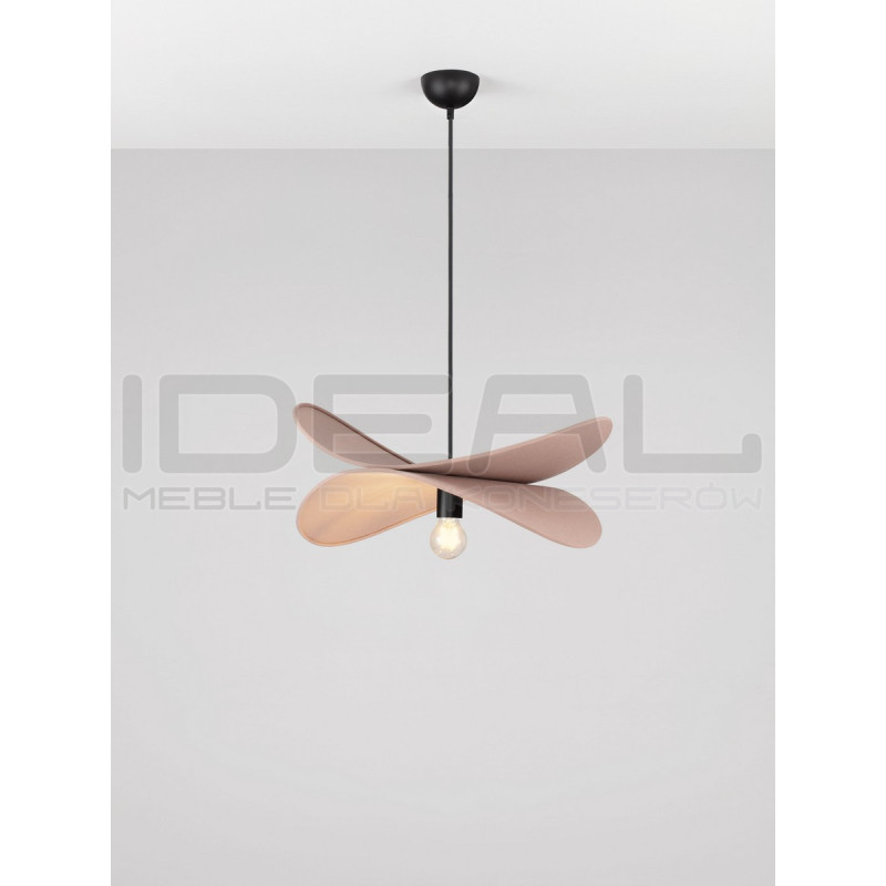 Lampa wisząca Mariposa – lniany klosz w kształcie skrzydeł, boho