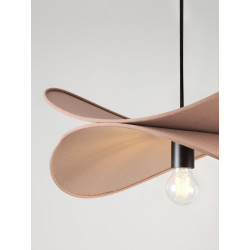 Lampa wisząca Mariposa – lniany klosz w kształcie skrzydeł, boho