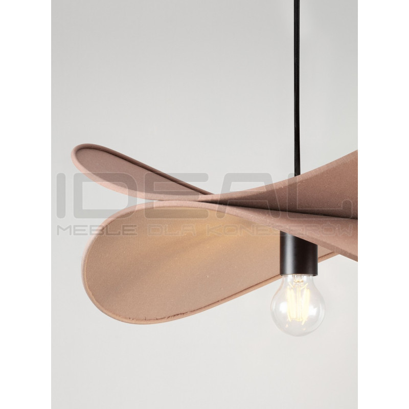 Lampa wisząca Mariposa – lniany klosz w kształcie skrzydeł, boho