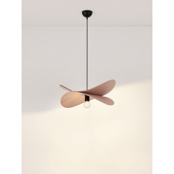 Lampa wisząca Mariposa – lniany klosz w kształcie skrzydeł, boho