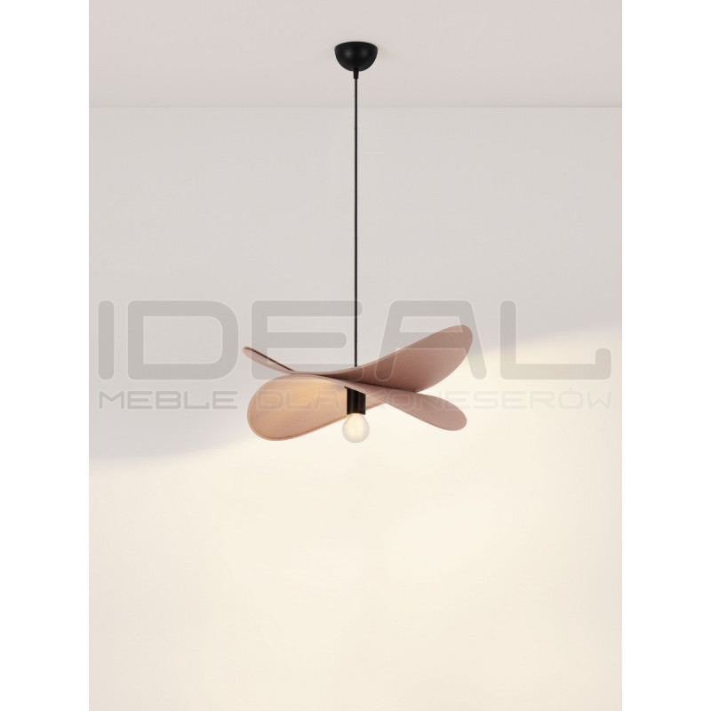 Lampa wisząca Mariposa – lniany klosz w kształcie skrzydeł, boho