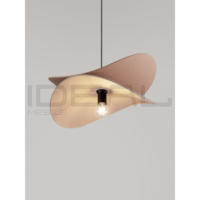 Lampa wisząca Mariposa – lniany klosz w kształcie skrzydeł, boho