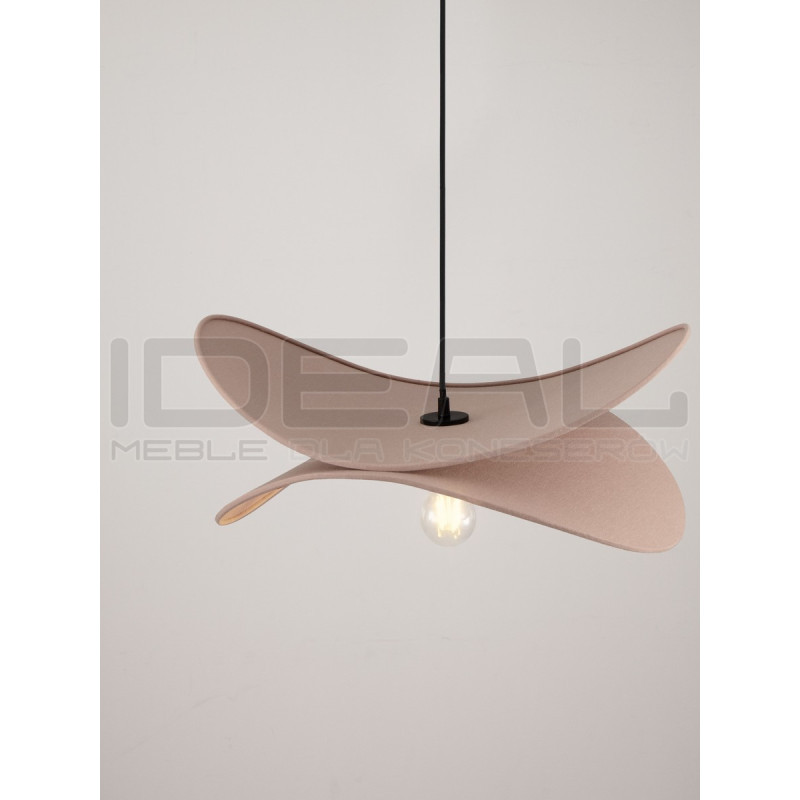 Lampa wisząca Mariposa – lniany klosz w kształcie skrzydeł, boho