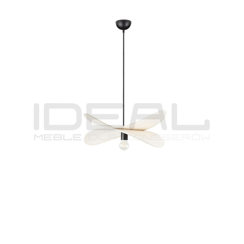 Lampa wisząca Mariposa – lniany klosz w kształcie skrzydeł, boho