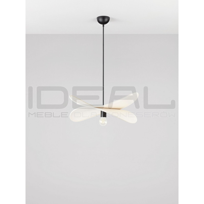 Lampa wisząca Mariposa – lniany klosz w kształcie skrzydeł, boho