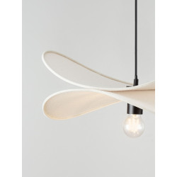 Lampa wisząca Mariposa – lniany klosz w kształcie skrzydeł, boho
