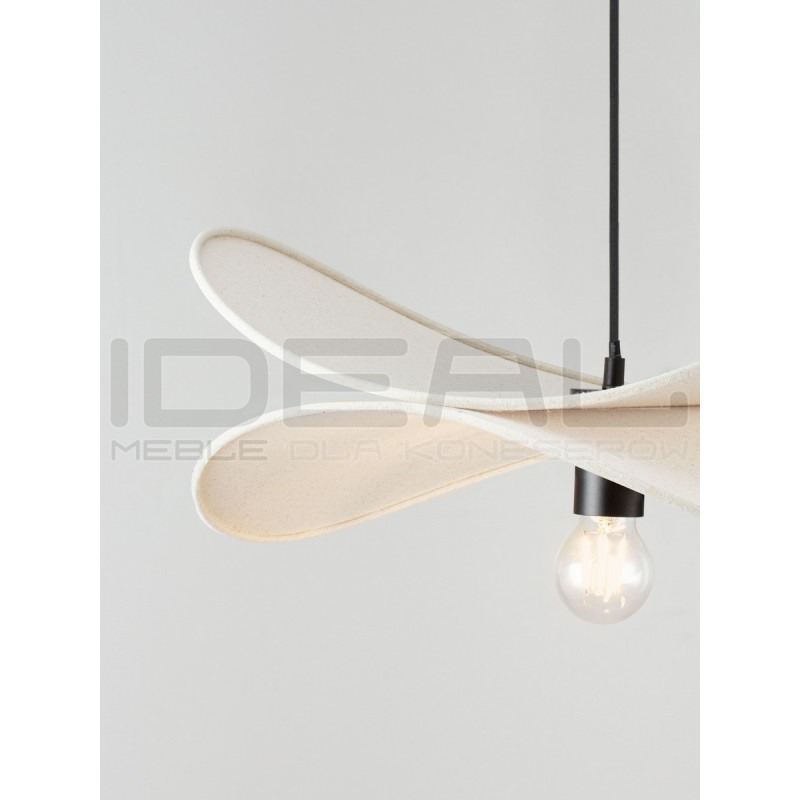 Lampa wisząca Mariposa – lniany klosz w kształcie skrzydeł, boho