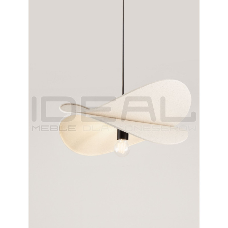 Lampa wisząca Mariposa – lniany klosz w kształcie skrzydeł, boho