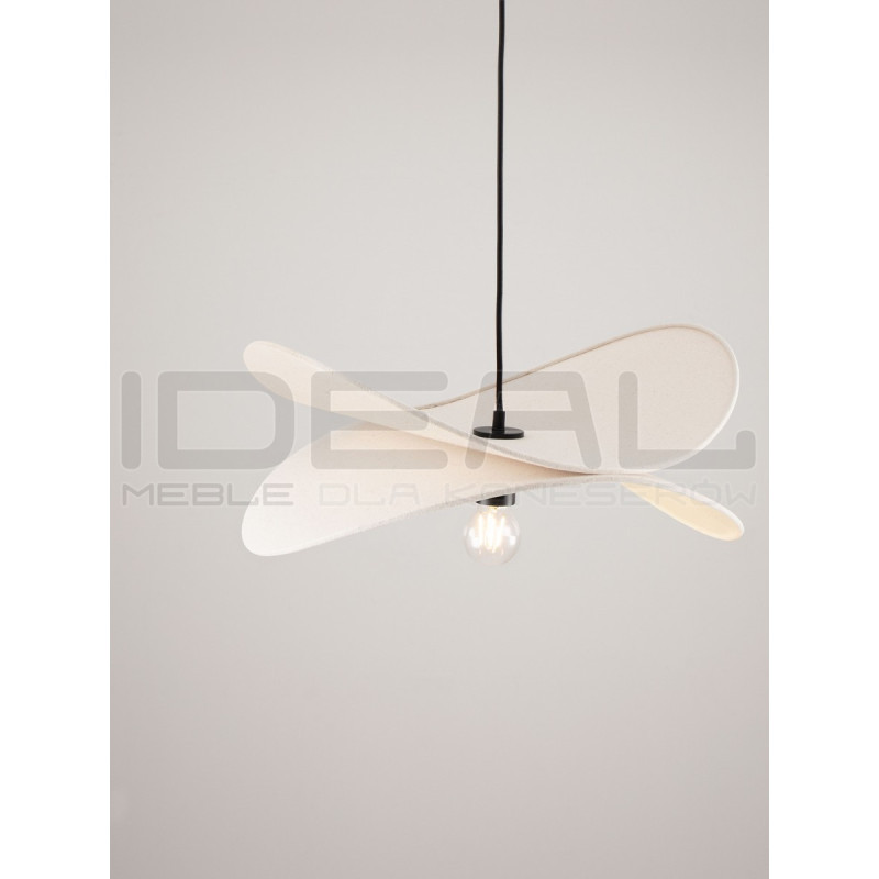 Lampa wisząca Mariposa – lniany klosz w kształcie skrzydeł, boho