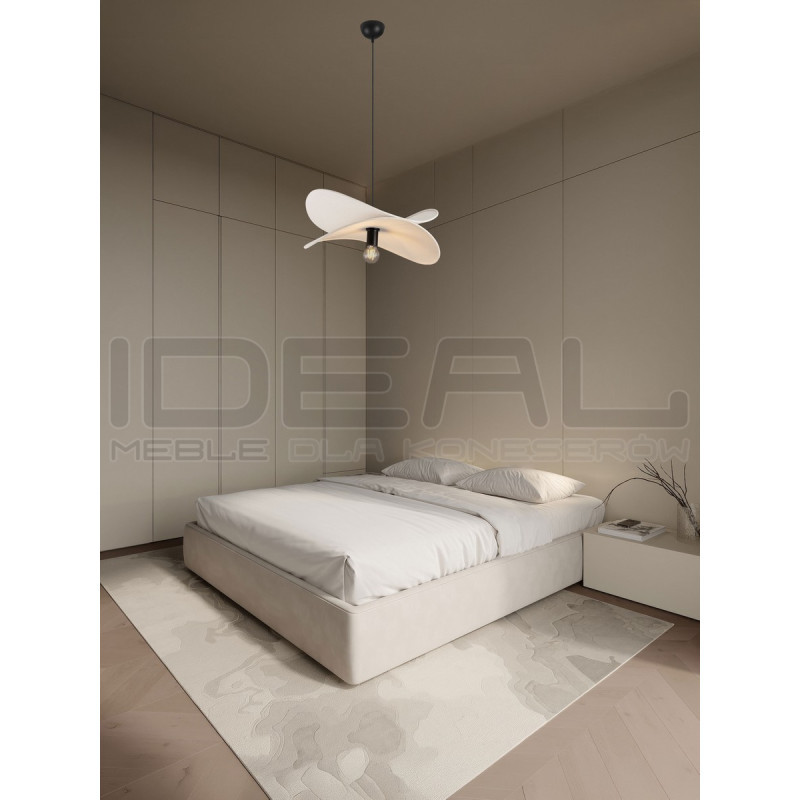 Lampa wisząca Mariposa – lniany klosz w kształcie skrzydeł, boho