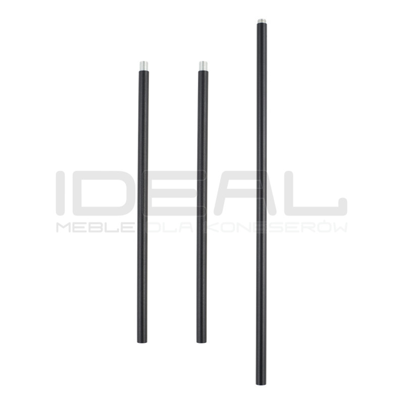 Lampa wisząca pozioma Modern Mid-Century LUNGO czarno złota 135 cm