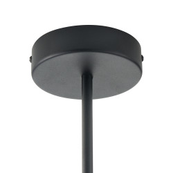 Lampa wisząca pozioma Modern Mid-Century LUNGO czarno złota 135 cm