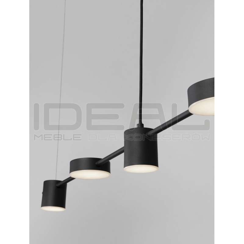 Lampa wisząca MODERNO Diko 120 czarna – pozioma LED nad stół i wyspę