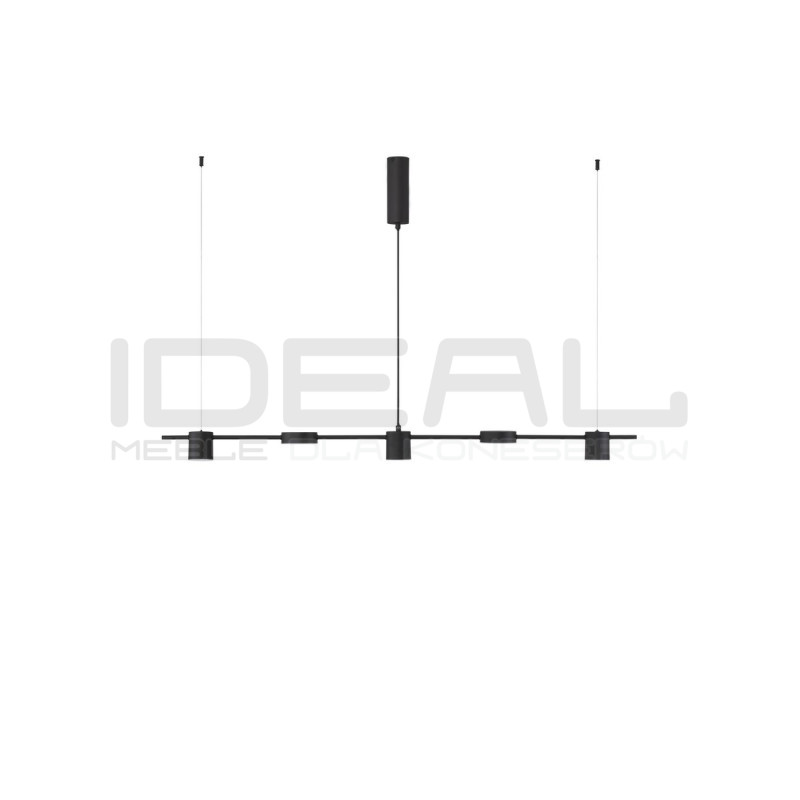 Lampa wisząca MODERNO Diko 120 czarna – pozioma LED nad stół i wyspę