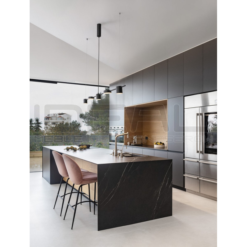 Lampa wisząca MODERNO Diko 120 czarna – pozioma LED nad stół i wyspę