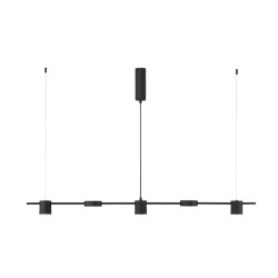 Lampa wisząca MODERNO Diko 120 czarna – pozioma LED nad stół i wyspę