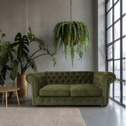 Sofa Chesterfield Violett 2 os.