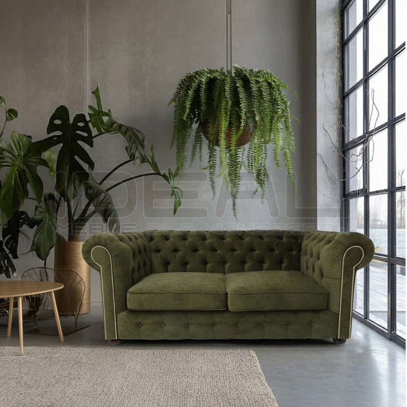 Sofa Chesterfield Violett 2 os.