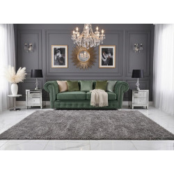 Pikowana Sofa Chesterfield March z kryształkami 3 os.