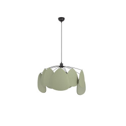 Lampa Wisząca Vela | Lniana | E27 | Beż / Zielony / Morela