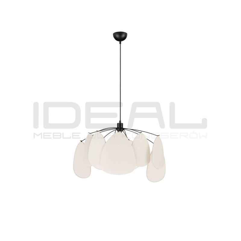 Lampa Wisząca Vela | Lniana | E27 | Beż / Zielony / Morela