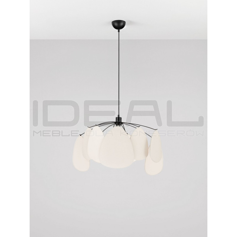 Lampa Wisząca Vela | Lniana | E27 | Beż / Zielony / Morela