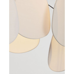 Lampa Wisząca Vela | Lniana | E27 | Beż / Zielony / Morela