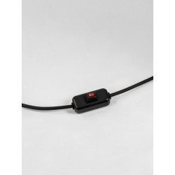 Lampa podłogowa BRAID IP65 czarna/beżowa 145 cm – taras i ogród