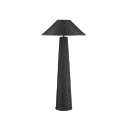 Lampa podłogowa BRAID IP65 czarna/beżowa 145 cm – taras i ogród