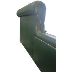 Leżanka chesterfield rozkładana Marady skóra naturalna 4 os.